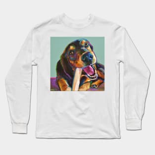 German Shepherd Mix with Bone Long Sleeve T-Shirt